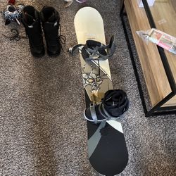 Snowboard And Boots