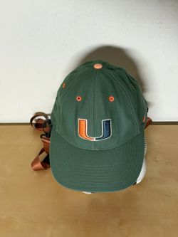 Miami Hurricanes Nike Hat Strapback Cap Green Orange NCAA University Of Miami