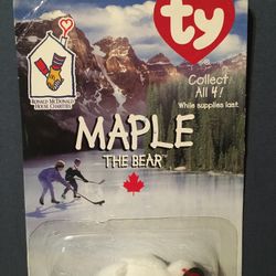 EXTREMELY RARE McDonald's 1999 TY Beanie Baby  ‘Maple The Bear’