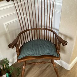 F61764EC: FREDERICK DUCKLOE High Back Windsor Armchair