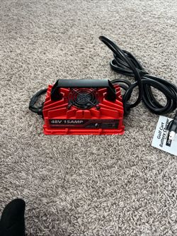 48 Volts 15 AMP Golf Cart Battery Charger 3-Pin Style Plug