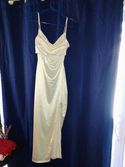 Sm. Juniors White Silk Dress