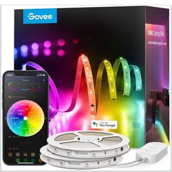 Govee 100ft RGBIC LED Strip Lights, Smart LED Lights Work with Alexa and Google Assistant