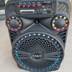Bluetooth Portable Rechargeable Speaker With Lights