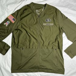 Nike NFL Salute To Service San Francisco 49ers Full Zip Jacket Men Size X-Large
