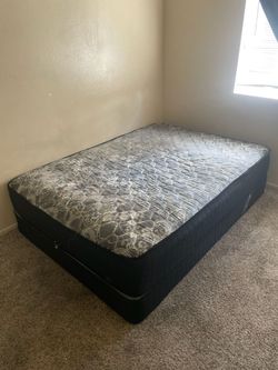Queen Size Bed With Box Spring Like New