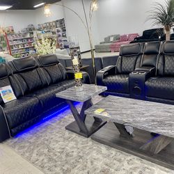 Power Recling Sofa And Loveseat $2,499