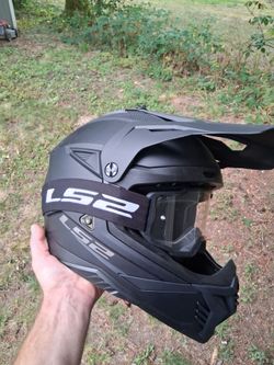 Large LS2 full face helmet