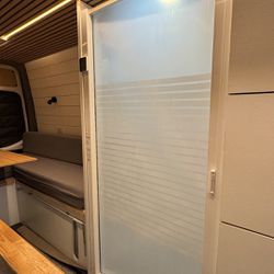 camper van shower door 