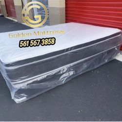 Queen Mattress Set PillowTop – Brand New –  Same Day Delivery Available 🚚
