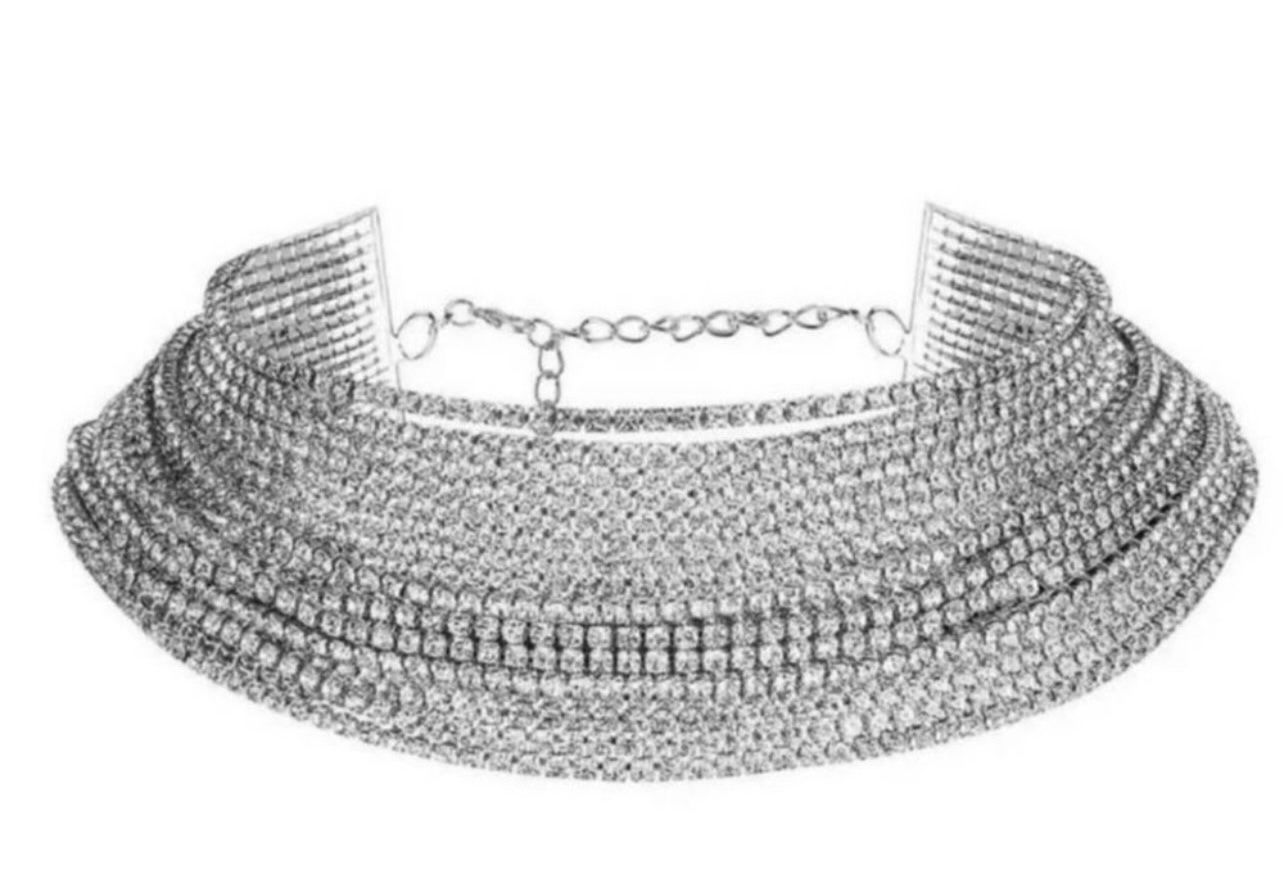 Womens bling choker NEW
