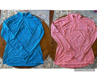 Set of 2 Zengjo Quarter-Zip Athletic Tops, Size M