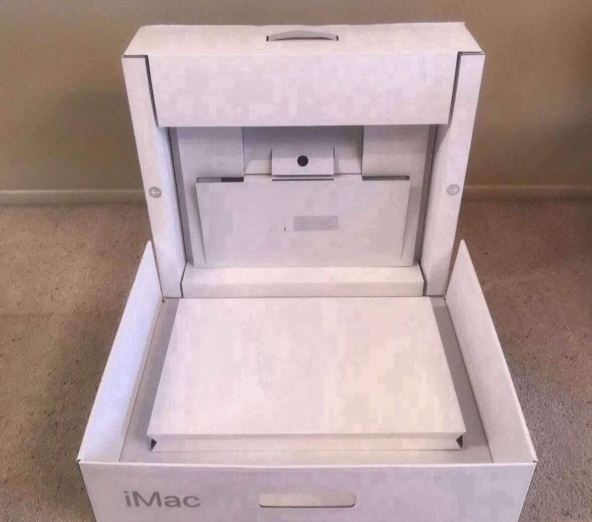 Apple Mac iMac M1 and M4 24 inch shipping box outer shell