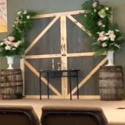 Rustic Barn Door Back Drop $200 Or B0