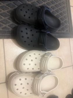 Two pairs of crocs