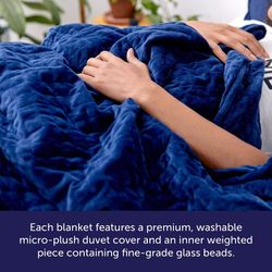 The Weighted Blanket for Sleep | Premium Weighted Blanket with Removable Cover | Generation 3 with Upgraded Zipper