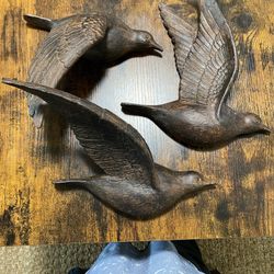 Wooden Birds Wall Decoration 