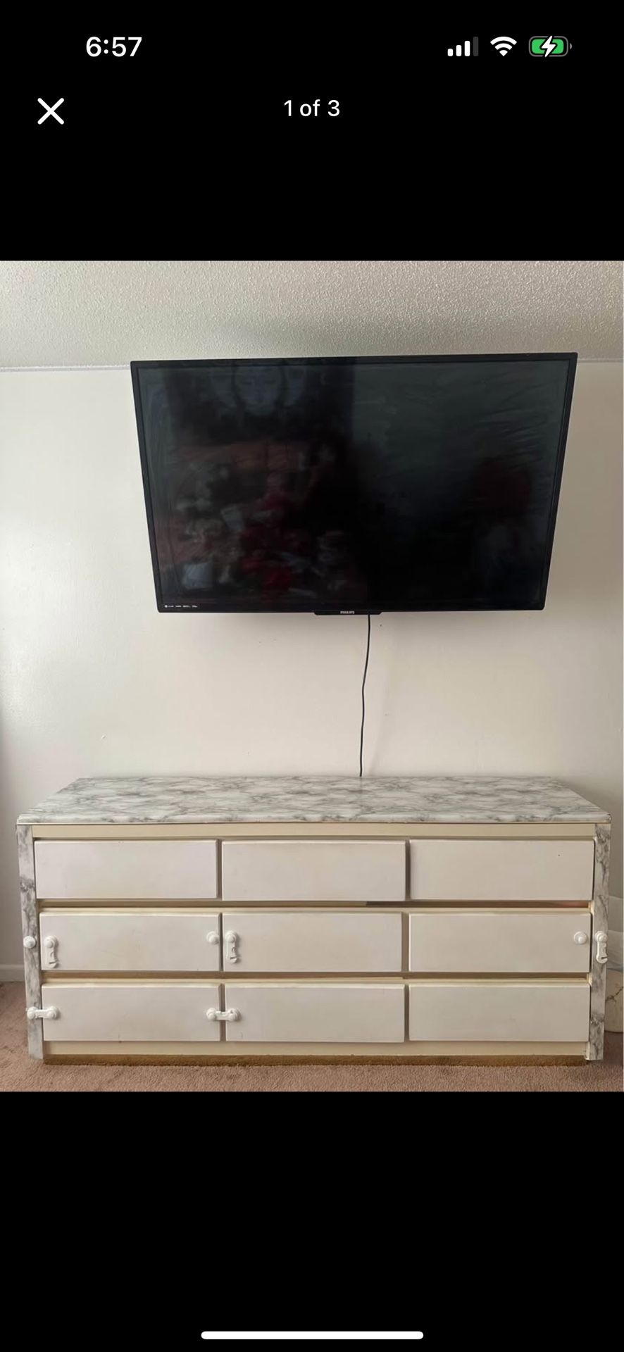 White Dresser & Nightstands