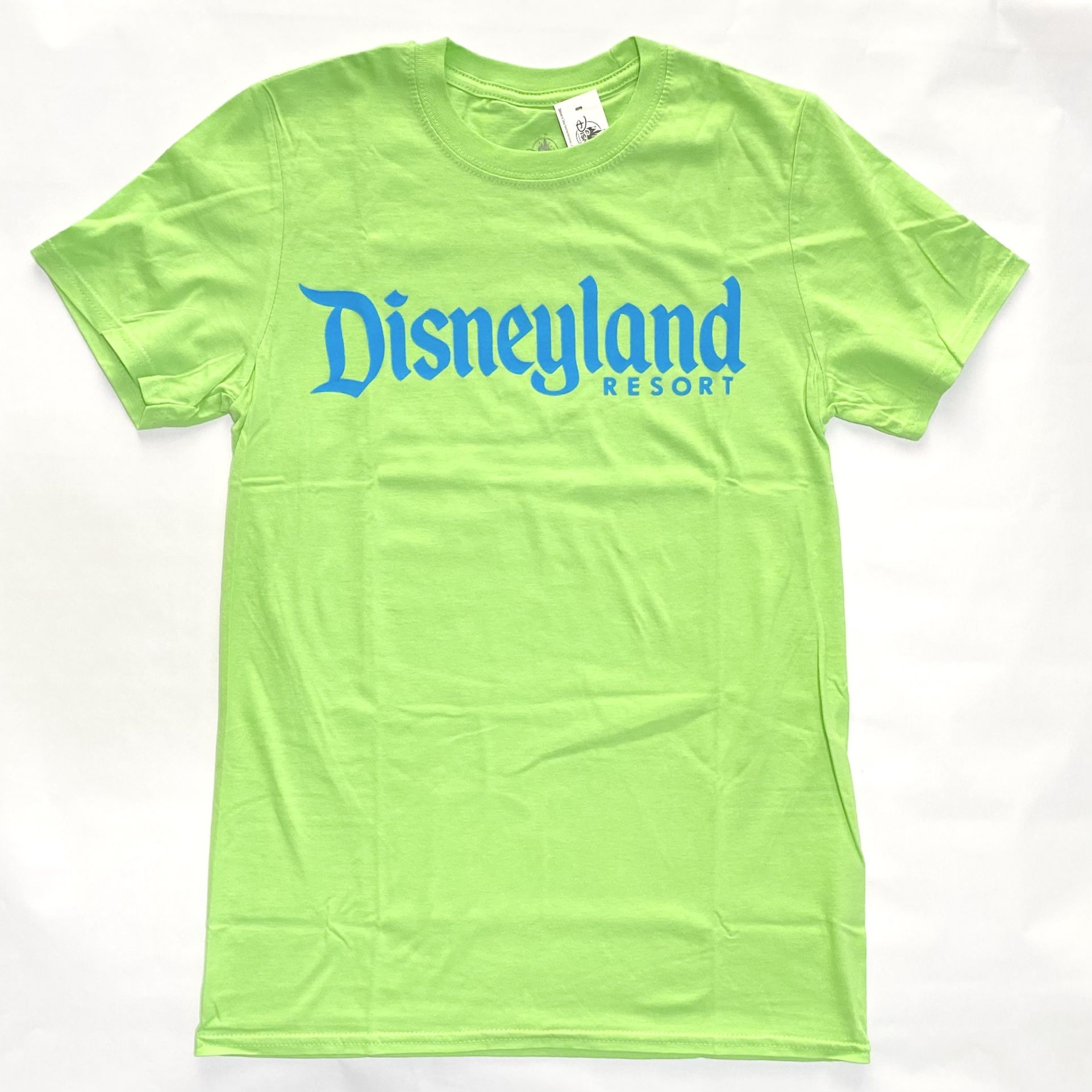 New Disney Parks Disneyland T Shirt Neon Lime Adult Small