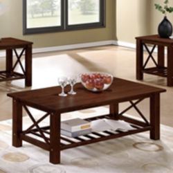 New Coffee Table And 2 Side Tables Clearance Price 