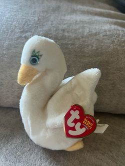 Ty Beanie Baby Goddess White Swan Plush 2003 Vintage Beanie Babies Collection