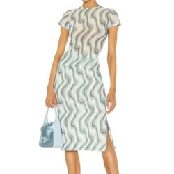 Miaou mini tee and Moni midi skirt in swerve co-ord two-piece set size S small