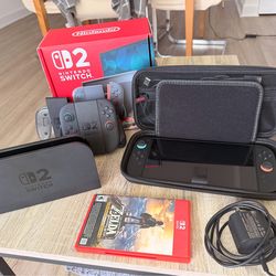 Nintendo Switch 2 Bundle + 4 Controllers + Zelda BOTW + Nintendo Case