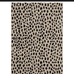 5x7 animal print rug NEW