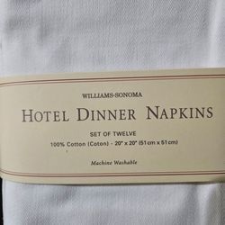 Williams-Sonoma Hotel Dinner Napkins Set of 12