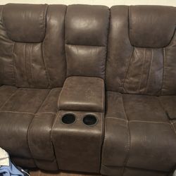 sofa and refrigerator 