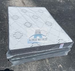 Full mattress with box spring (2pc set - new) NEW KING-QUEEN-FULL-TWIN SIZE SETS MATTRESS AND BOX SPRING 