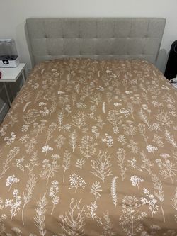 West Elm Queen Storage Bed