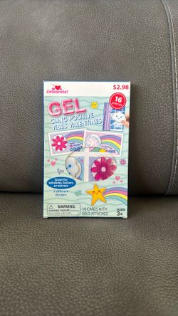 New Sealed Way To Celebrate Gel Window Cling Positive Vibes Valentine Cards