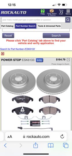 Power stop Ft Rotors, Brake Pads and Hardware