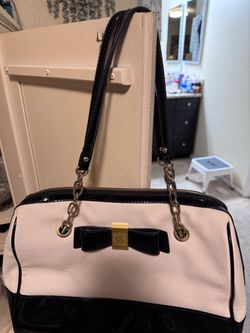 Anne Klein Black and White Shoulder Bag
