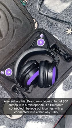 Bluetooth/wired Cat Headphones