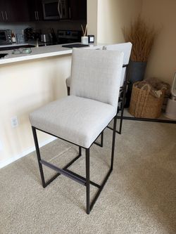 RH Grey Bar Height Stools