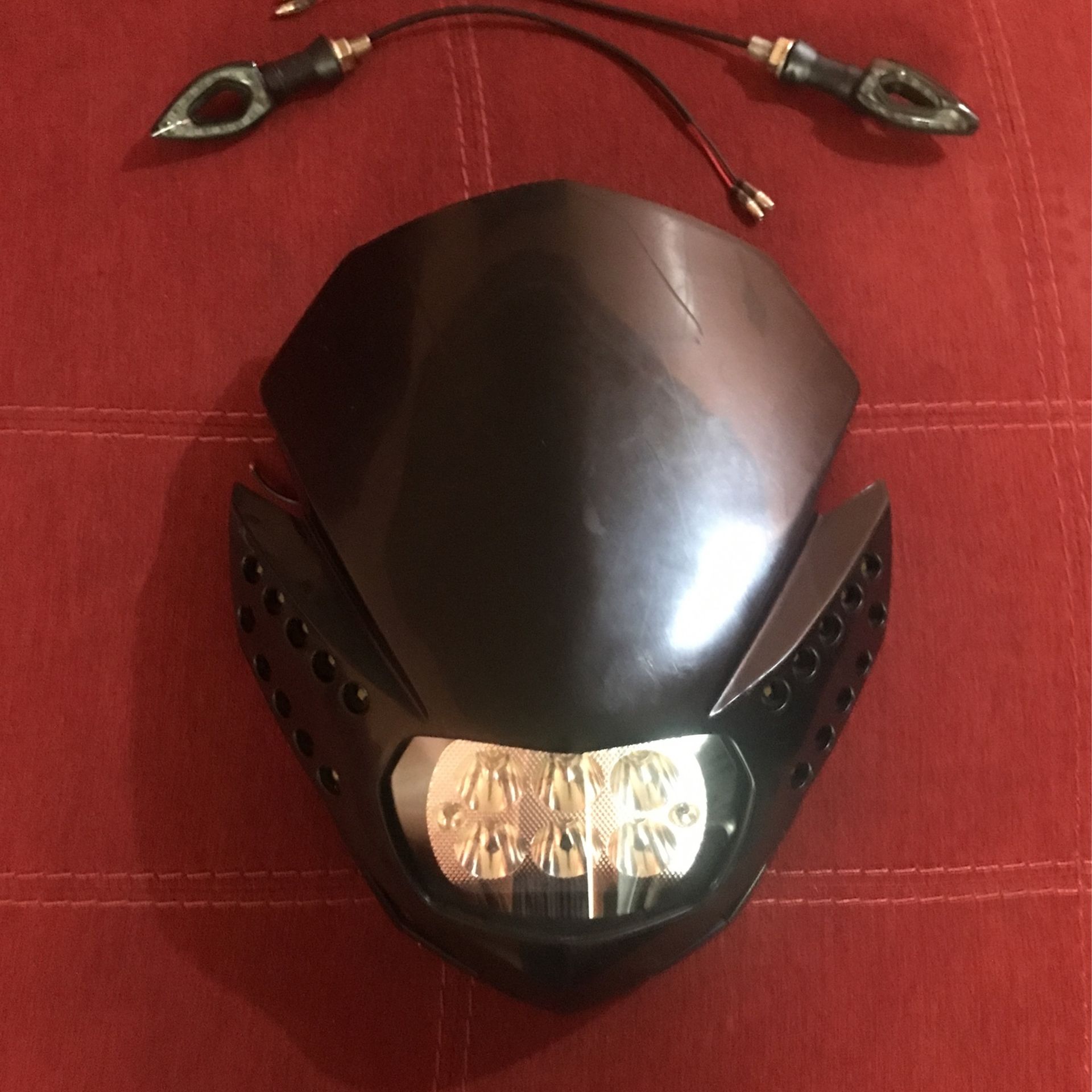 Universal Enduro Dual Sport Headlight With Tail Lights Included 