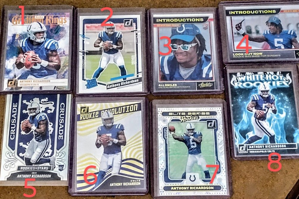 Anthony Richardson Lot Of 8 Exclusives Nm-mt