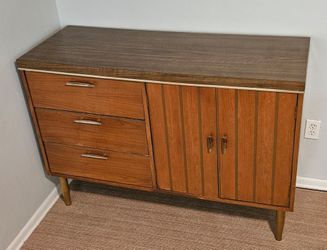 Vintage credenza, combo dresser, tv stand, or sideboard