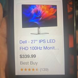 Dell 27” IPS LED FHD 100Hz Monitor 