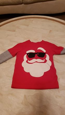 Carter's Santa long sleeve graphic T shirt
