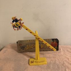 Vintage Morris Plastics Jack N Jill Tumbling Twins Toy #125 With Box RARE 