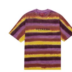 Used Supreme Dyed Stripe S/S T-Shirt - Men’s Size Medium
