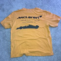 Yellow McLaren Formula 1 team t-shirt