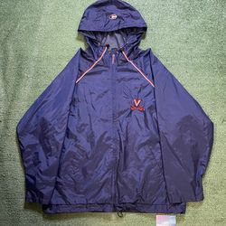 Vintage 1990s university of Virginia windbreaker jacket