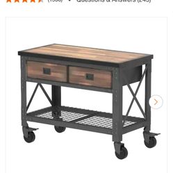 Industrial Work Bench With Rolling Wheels