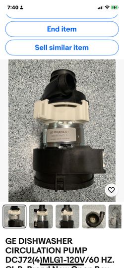 WD26X23258 Dishwasher Pump New Open Box.