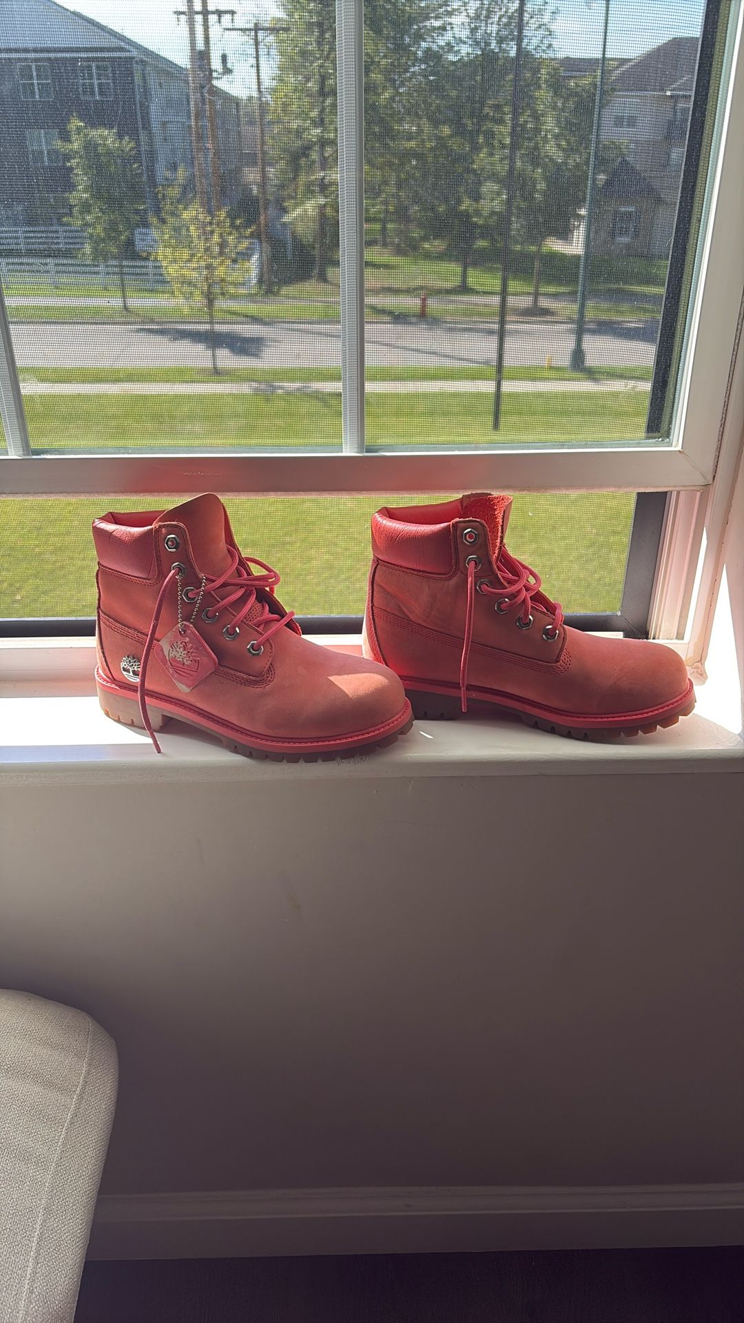 Pink Timberlands