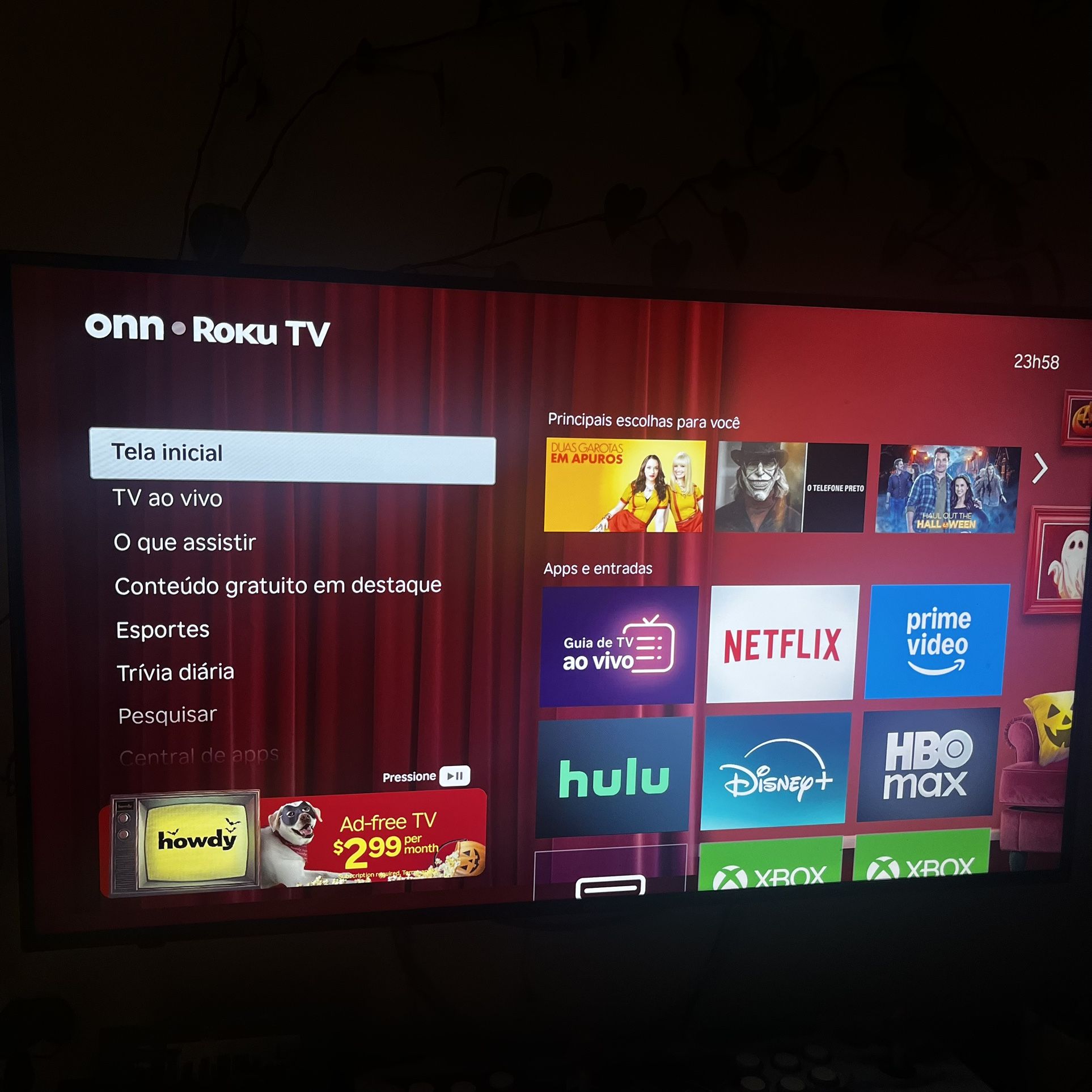 Onn Roku TV Smart 44”